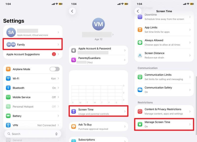 manage the screen time